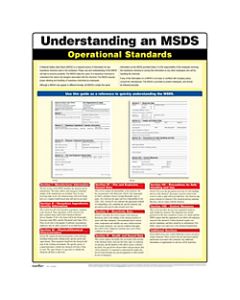 ComplyRight Understanding A MSDS Poster, English, 18in x 24in