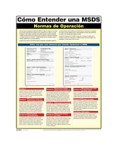 ComplyRight Understanding A MSDS Poster, Spanish, 18in x 24in