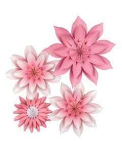 Teacher Created Resources Paper Flowers, Pink Blossoms, Pack Of 4 Paper Flowers