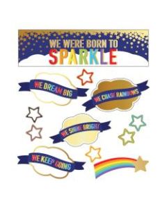 Carson-Dellosa Sparkle And Shine We Were Born To Sparkle Mini Bulletin Board Set