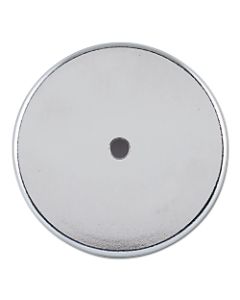 Shallow Pot Ceramic Magnets, 50 lb, 3 1/4 in Dia.