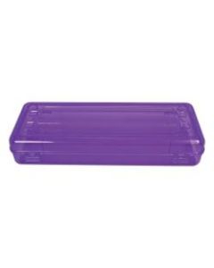 Innovative Storage Designs Stretch Pencil And Ruler Box, 13 1/2in x 4 9/10in x 2 1/2in, Assorted Colors (No Color Choice)