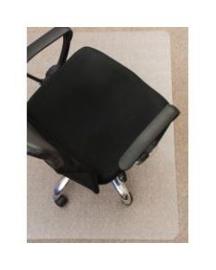Mammoth PolyCarbPlus Polycarbonate Chair Mat, 48inW x 53inL. Clear