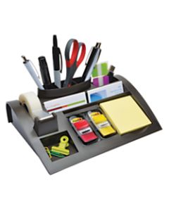 3M Weighted Desktop Dispenser And Organizer, Gray