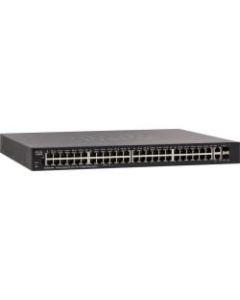 Cisco SG250X-48P Gigabit PoE with 4-Port 10-Gigabit Smart Switch - 48 Ports - Manageable - 2 Layer Supported - Twisted Pair - Rack-mountable - Lifetime Limited Warranty