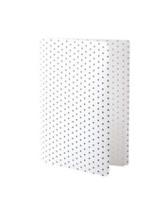 See Jane Work Poly Expanding File Folder, 6-Pocket, Letter Size, 4in Expansion, White/Black Dot