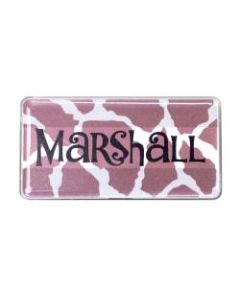 The Mighty Badge Animal Print Name Badge Kit, 1 1/2in x 3in, Giraffe Print, Pack Of 10