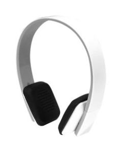 Aluratek ABH04F Bluetooth Wireless Over-The-Ear Stereo Headphones, White