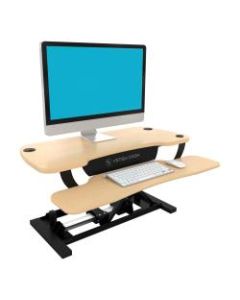VersaDesk Power Pro Sit-To-Stand Height-Adjustable Electric Desk Riser, Maple