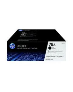 HP 78A Black Original LaserJet Toner Cartridges, Pack of 2, CE278D