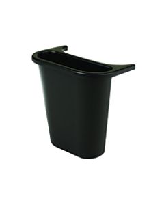 Rubbermaid Wastebasket Recycling Side Bin, 1.2 Gallons, Black