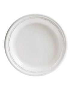 Dart Heavyweight Plastic Plates, 10in Diameter, White, Bag Of 125