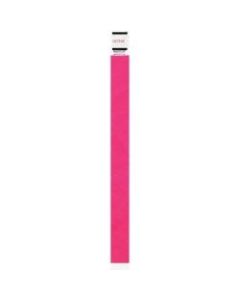 Advantus Neon Tyvek Wristbands - 500 / Pack - Neon Pink - Tyvek
