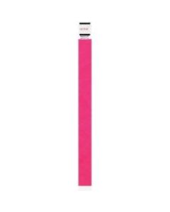 Advantus Neon Tyvek Wristbands - 500 / Pack - Neon Pink - Tyvek