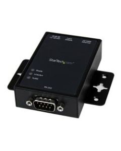 StarTech.com 1 Port RS232 Serial to IP Ethernet Converter / Device Server - Aluminum - 460Kbps / Wall or DIN-Rail mountable