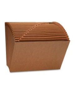 Sparco Heavy-Duty A-Z Accordion File, Letter Size, Brown, 21 Pockets