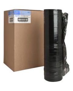 Sparco Heavyweight Black Stretch Film - 18in Width x 1500 ft Length - 4 Wrap(s) - Heavyweight - Black