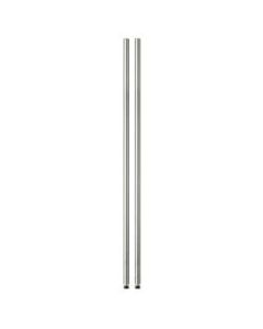 Honey-Can-Do Steel Shelving Support Poles, 72in x 1in, Chrome, Pack Of 2