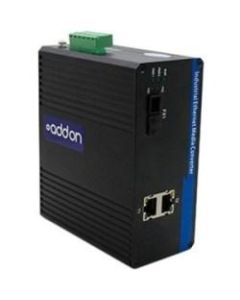 AddOn 2 10/100Base-TX(RJ-45) to 1 100Base-BXD(SC) SMF 1550nmTX/1310nmRX 20km Industrial Media Converter Switch - 100% compatible and guaranteed to work