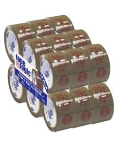 Tape Logic Stop If Seal Is Broken Preprinted Carton-Sealing Tape, 3in Core, 2in x 55 Yd., Red/Tan, Case Of 18