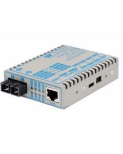 FlexPoint 10/100 Ethernet Fiber Media Converter RJ45 SC Multimode 5km - 1 x 10/100BASE-TX; 1 x 100BASE-FX; DC Powered; Lifetime Warranty