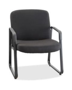 Lorell Big and Tall Fabric Guest Chair, Black