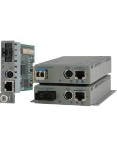 Omnitron Systems iConverter Transceiver/Media Converter - 1 x Network (RJ-45) - 1 x SC Ports - 10/100Base-TX, 100Base-FX - Internal