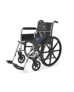 Medline Excel 2000 Wheelchair, 18in Seat, Black