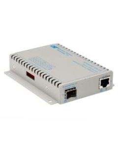 iConverter 1000Mbps Gigabit Ethernet Fiber Media Converter RJ45 SFP - 1 x 1000BASE-T; 1 x 1000BASE-X (SFP); Wall-Mount Standalone; US AC Powered; Lifetime Warranty