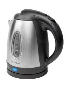 Nostalgia Electrics HomeCraft Electric Water Kettle, Silver