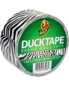 Duck Brand Brand Printed Design Color Duct Tape - 10 yd Length x 1.88in Width - 1 / Roll - Zebra