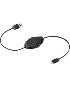 ReTrak Lightning/USB Sync/Charge Data Transfer Cable, 2.95ft, Black