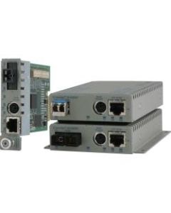 Omnitron Systems 8903N-2W Transceiver/Media Converter - 1 x Network (RJ-45) - 1 x SC Ports - 100Base-FX, 10/100Base-TX - Internal
