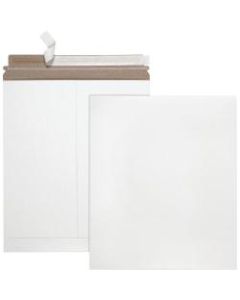 Quality Park Sturdy Fiberboard Photo Mailers - Board - 6in Width x 8in Length - Self-sealing - Fiberboard - 25 / Box - White