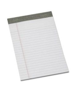SKILCRAFT Linen Top Writing Pads, 5in x 8in, White, Pack Of 12 (AbilityOne 7530-01-447-1355)