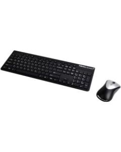 Fellowes Microban Wireless Keyboard & Mouse, Straight Compact Keyboard, Gray, Ambidextrous Optical Mouse