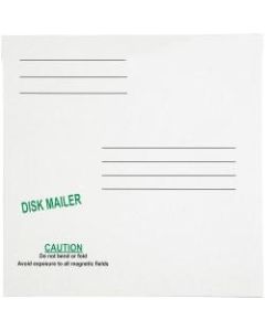 Quality Park 5 1/4in Economy Disk Mailers - Disc/Diskette - 6in Width x 5 7/8in Length - Paperboard - 10 / Pack - White