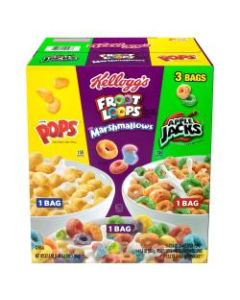 Kelloggs Assorted Cereal Variety Pack, Pack Of 3 Cereals