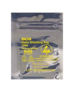 Office Depot Brand Reclosable Static Shielding Bags, 5 x 7in, Transparent, Case Of 100