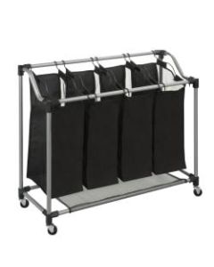 Honey-Can-Do Elite Quad Sorter, Black/Silver