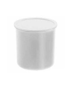 Cambro Crock With Lid, 2.7 Qt, White