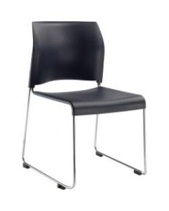 National Public Seating 8800 Cafetorium Chair, Navy/Chrome