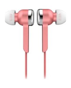 IQ Sound Digital Stereo Earphones - Stereo - Pink - Wired - Earbud - Binaural - In-ear - 4 ft Cable
