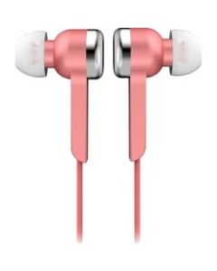IQ Sound Digital Stereo Earphones - Stereo - Pink - Wired - Earbud - Binaural - In-ear - 4 ft Cable
