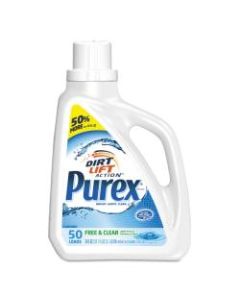 Purex Free And Clear Unscented Liquid Laundry Detergent, 150 Oz, Carton Of 4 Bottles