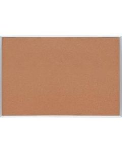 Lorell Basic Cork Bulletin Board, 48in x 72in, Aluminum Frame With Silver Finish