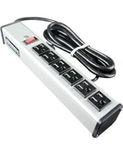 C2G 6ft Wiremold 6-Outlet Plug-In Center Unit 120v/15a Lighted Switch 6-Outlet Power Strip - 6 x AC Power - 6 ft Cord - 15 A Current - 120 V AC Voltage