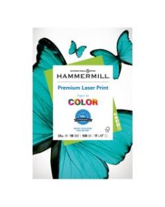 Hammermill Laser Paper, Ledger Size (11in x 17in), 24 Lb, Ream Of 500 Sheets