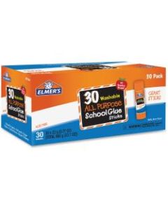 Elmers All-purpose School Glue Sticks Bulk Pack - 0.77 oz - 30 / Box - White