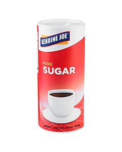 Genuine Joe Pure Sugar Canisters, 20 Oz., Pack Of 3